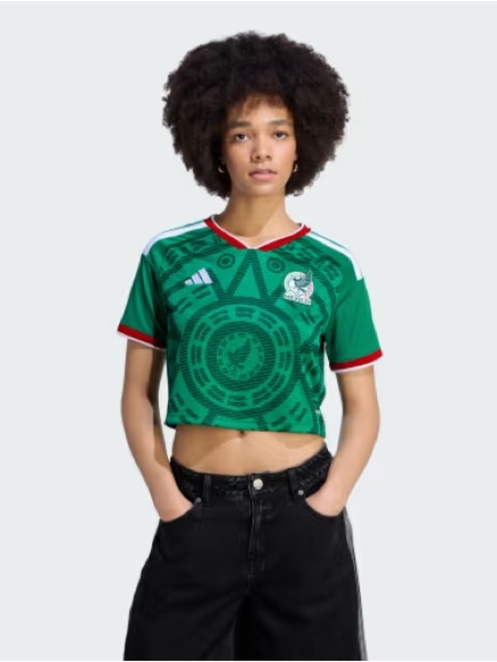 adidas Tops - Adidas Green Mexico Cropped Soccer Jersey NWT